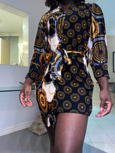 Load image into Gallery viewer, Khai Luxe Mixed Dress W/ Belt
