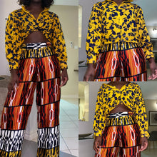 Load image into Gallery viewer, Khai Luxe Pleated Kente Pants Set
