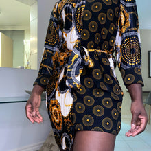 Load image into Gallery viewer, Khai Luxe Mixed Dress W/ Belt

