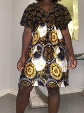 Load image into Gallery viewer, Khai Luxe Pleated Flutter Sleeve Dress
