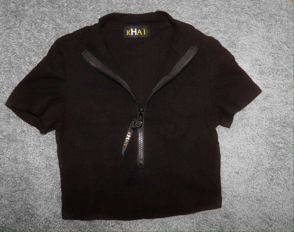 Khai Short sleeve crop top