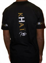 Load image into Gallery viewer, Khai Men’s Logo on back Black T-Shirt
