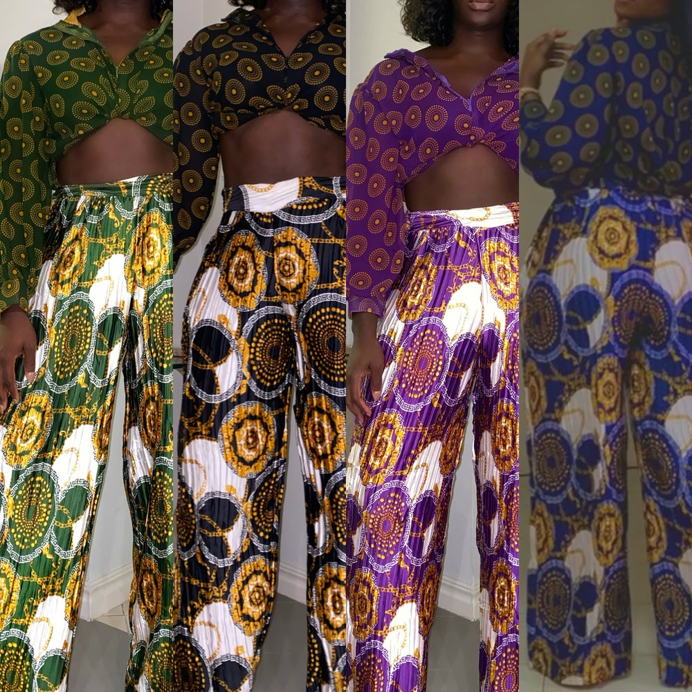 Khai Luxe Pleated Pants Set