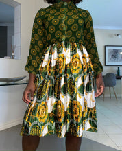 Load image into Gallery viewer, Khai Lux Pleated Button Up Dress
