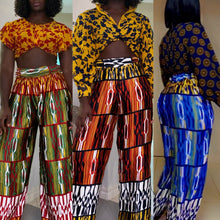 Load image into Gallery viewer, Khai Luxe Pleated Kente Pants Set

