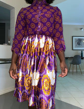 Load image into Gallery viewer, Khai Lux Pleated Button Up Dress
